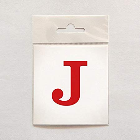 Red Letter J Logo - Intracut Dark Red Letter J In Clarendon Font Self Adhesive Vinyl 2 ...