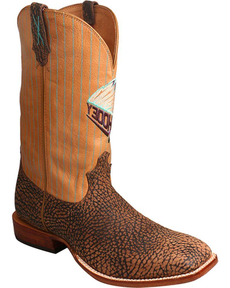 Brown Square Logo - Hooey by Twisted X Men's Brown Logo Cowboy Boots Toe