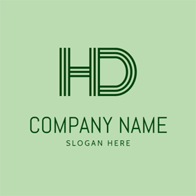 A Green H Logo - Free H Logo Designs | DesignEvo Logo Maker