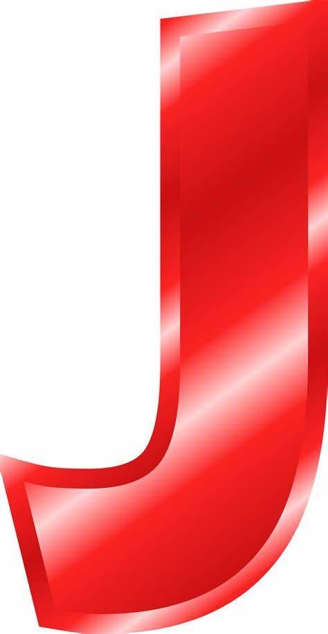Red Letter J Logo - Red Letter J Logo. Clipart Effect Letters Alphabet