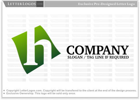 A Green H Logo - Letter H Logos