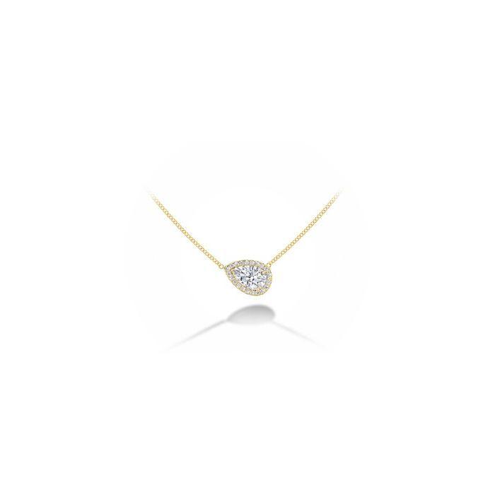 Sideways Diamond Logo - Forevermark Sideways Diamond Pear Pendant