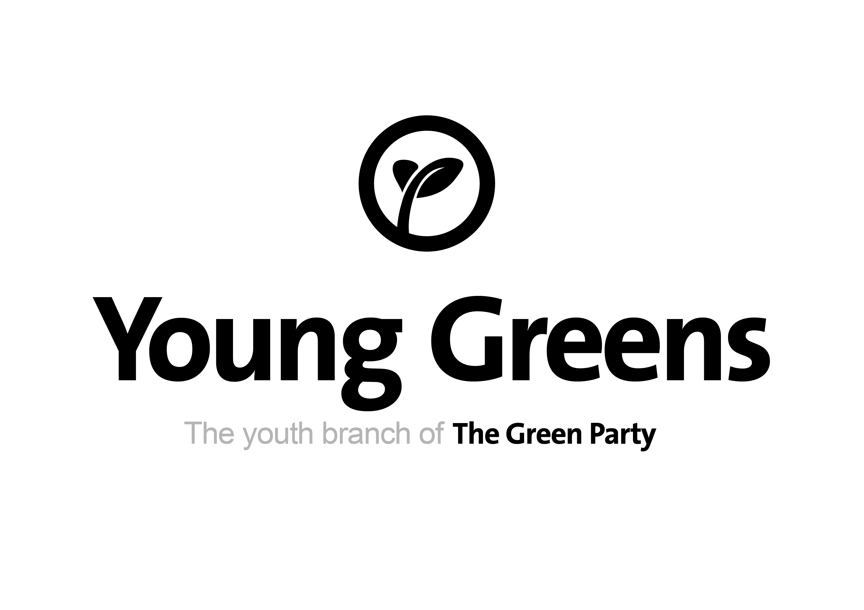 White and Green Line Logo - Logos and Branding - Young Greens