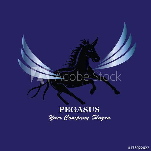 Horse with Wings Logo - Pegasus Logo, Horse with Wings Brand Identity this stock
