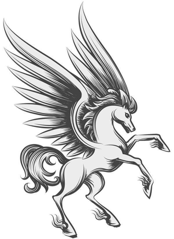Horse with Wings Logo - Symbolic Meaning of Wings on Whats-Your-Sign.com