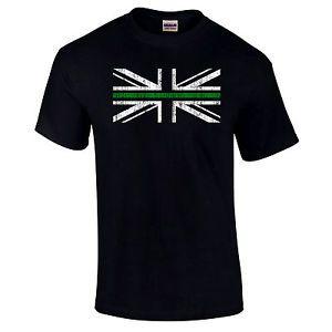 White and Green Line Logo - Thin Green Line Paramedics GB UK Premium Quality Gift T Shirt Unisex