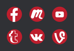 Red Social Logo - Social media icons