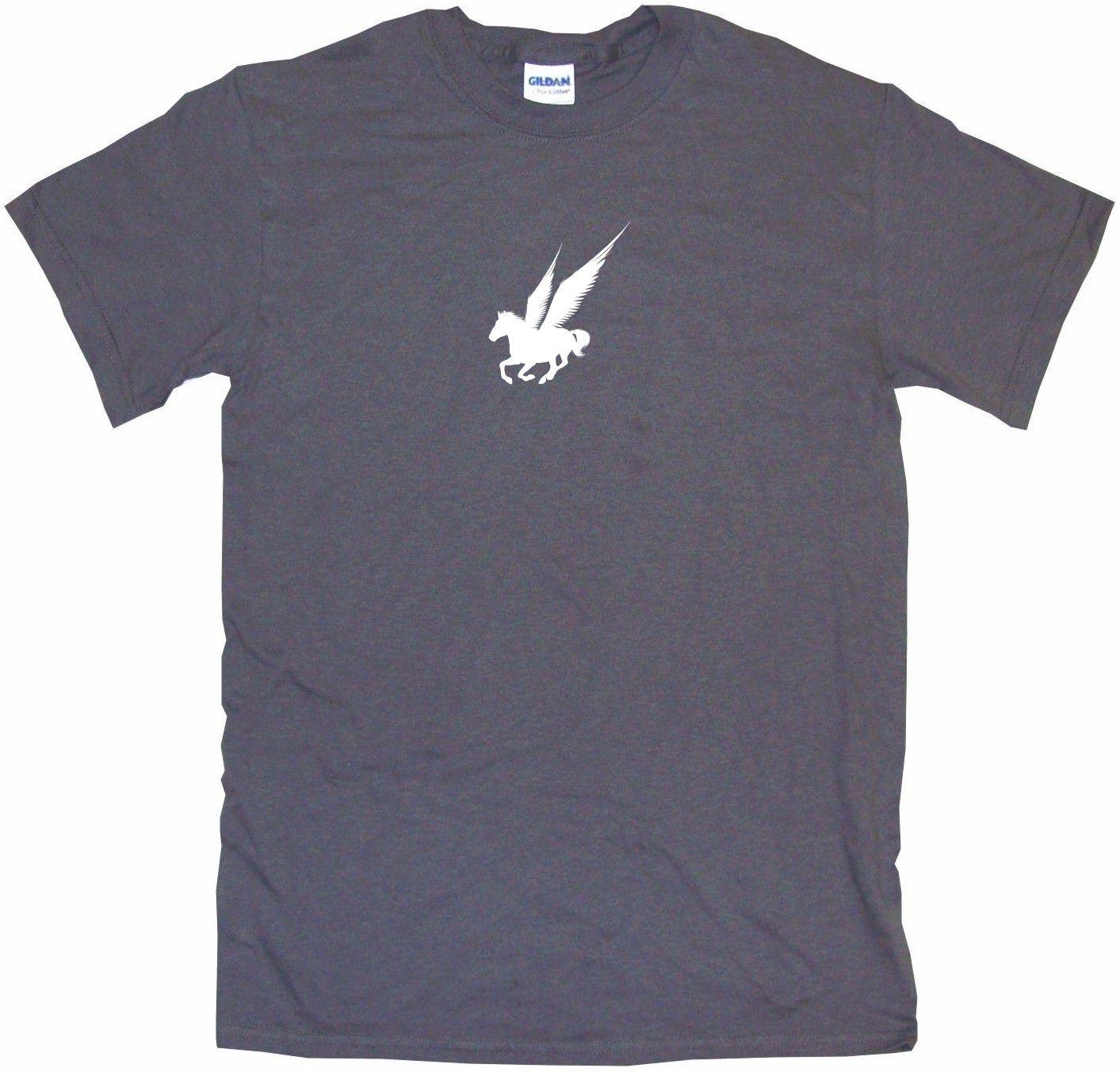 Horse with Wings Logo - Pegasus Horse With Wings Logo Kids Tee Shirt Boys Girls Unisex 2T XL