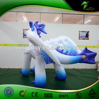 Horse with Wings Logo - Giant Cute 2 M Inflatable Horse With Wings Logo Printing Inflatable