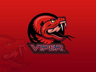 Red eSports Logo - Premade Viper Mascot Logo. eSports Logo