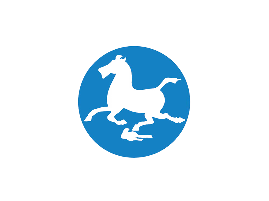 Blue Horse Logo - China Tourism logo