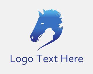 Blue Horse Logo - Equine Logo Maker