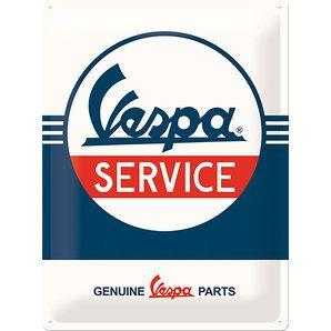Vespa Logo - Buy Metal Sign Vespa Logo Size: 40 x 30 cm. Louis Motorcycle & Leisure