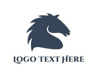 Blue Horse Logo - Equine Logo Maker | BrandCrowd