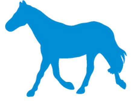 Blue Horse Logo - Horse