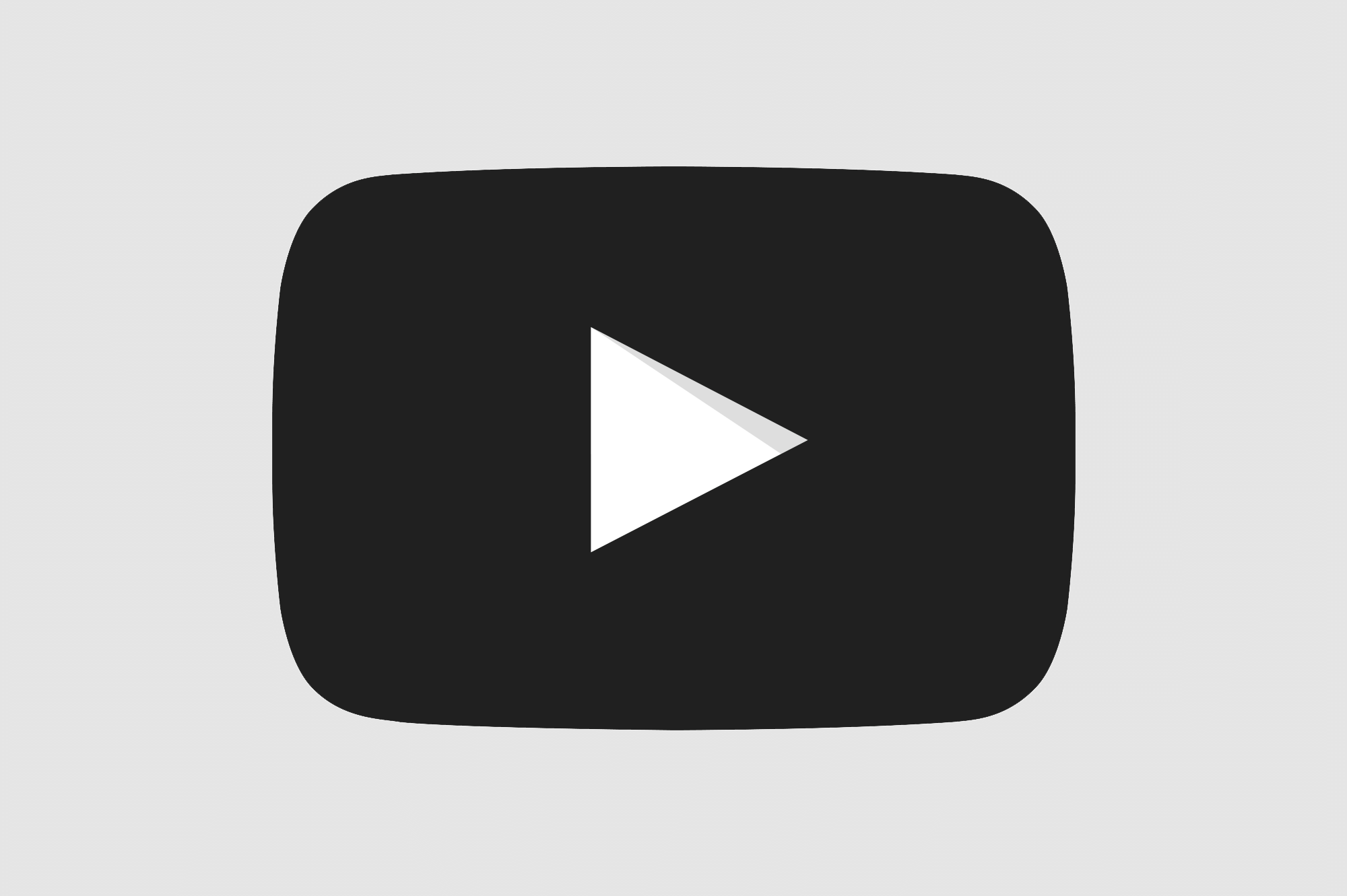 Black YouTube Logo - Youtube Black Background Logo Png Images