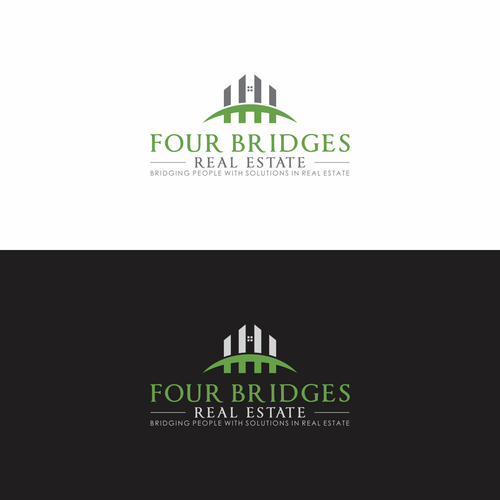 Real Estate Team Logo - Four Bridges Real Estate - Real Estate team needs strong logo to ...