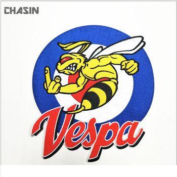 Vespa Logo - Quality Custom Large Vespa Logo Embroidered Patch For Bomber Jacket ...