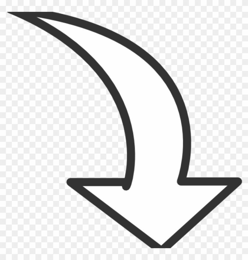 White Curved Arrow Logo - Arrow Clip Art White Curved Arrow Clip Art At Clker - Curved Arrow ...