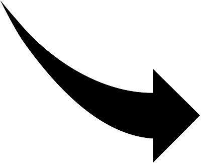 White Curved Arrow Logo - clipart with a curved arrow