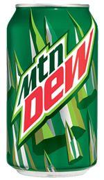 Mtn Dew Can Logo - Caffeine in Mountain Dew