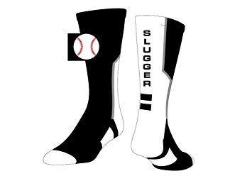 Sluggers Baseball Logo - Amazon.com : SocksRock Baseball Logo Athletic Crew Slugger Sports ...