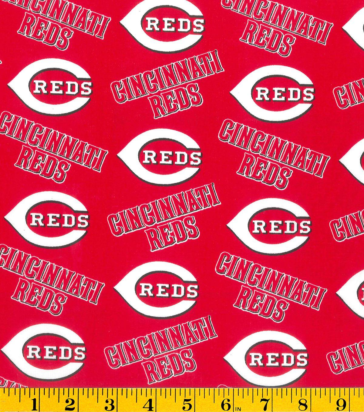 Reds Logo - Cincinnati Reds Logo Cotton Fabric 58