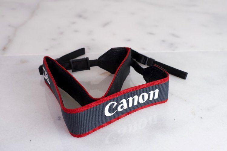 Red Canon Logo - Canon Eos Camera Strap - Black and Red with Canon Logo, Plastic ...