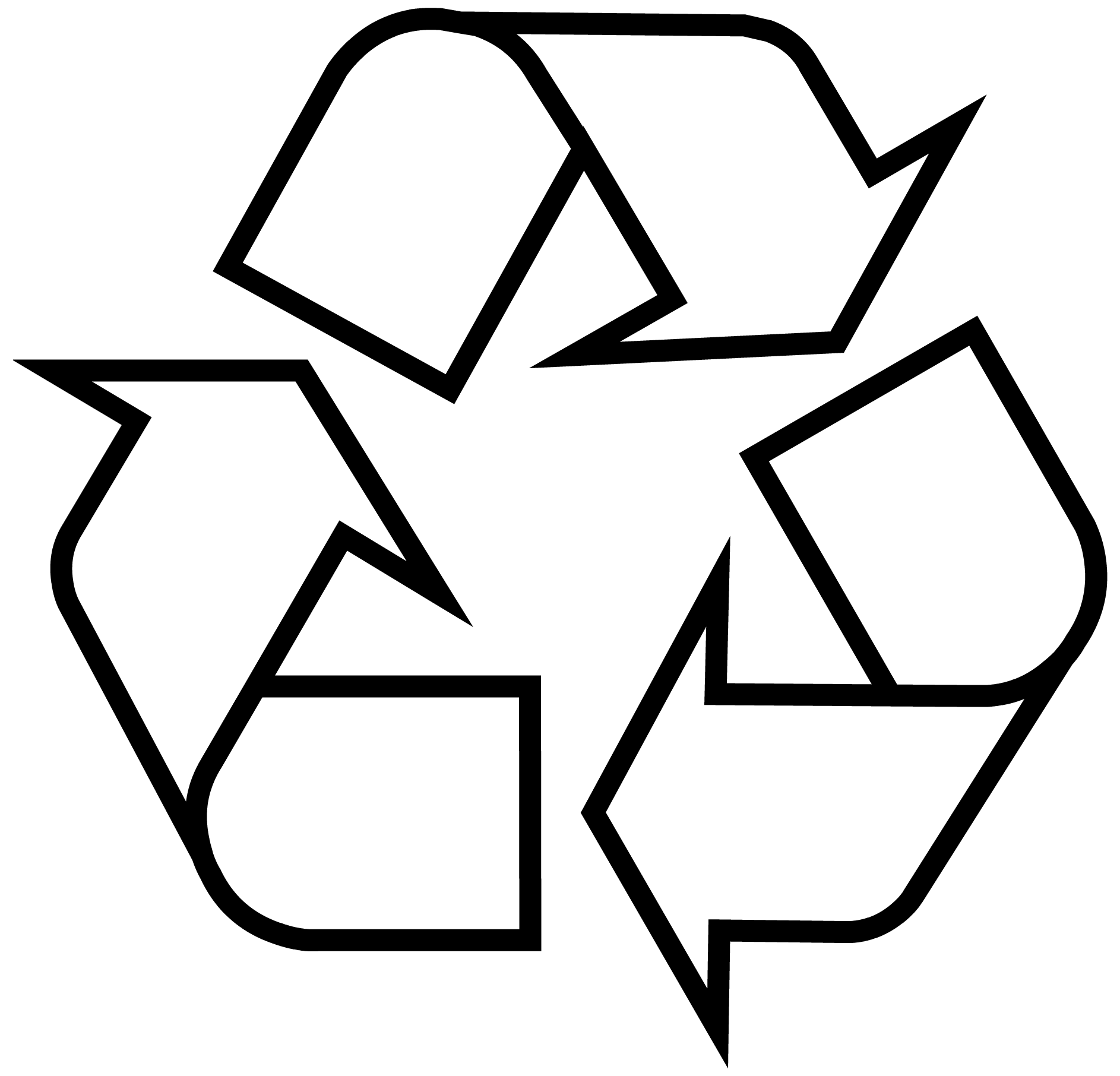 Black Symbol Logo - Recycling Symbol the Original Recycle Logo