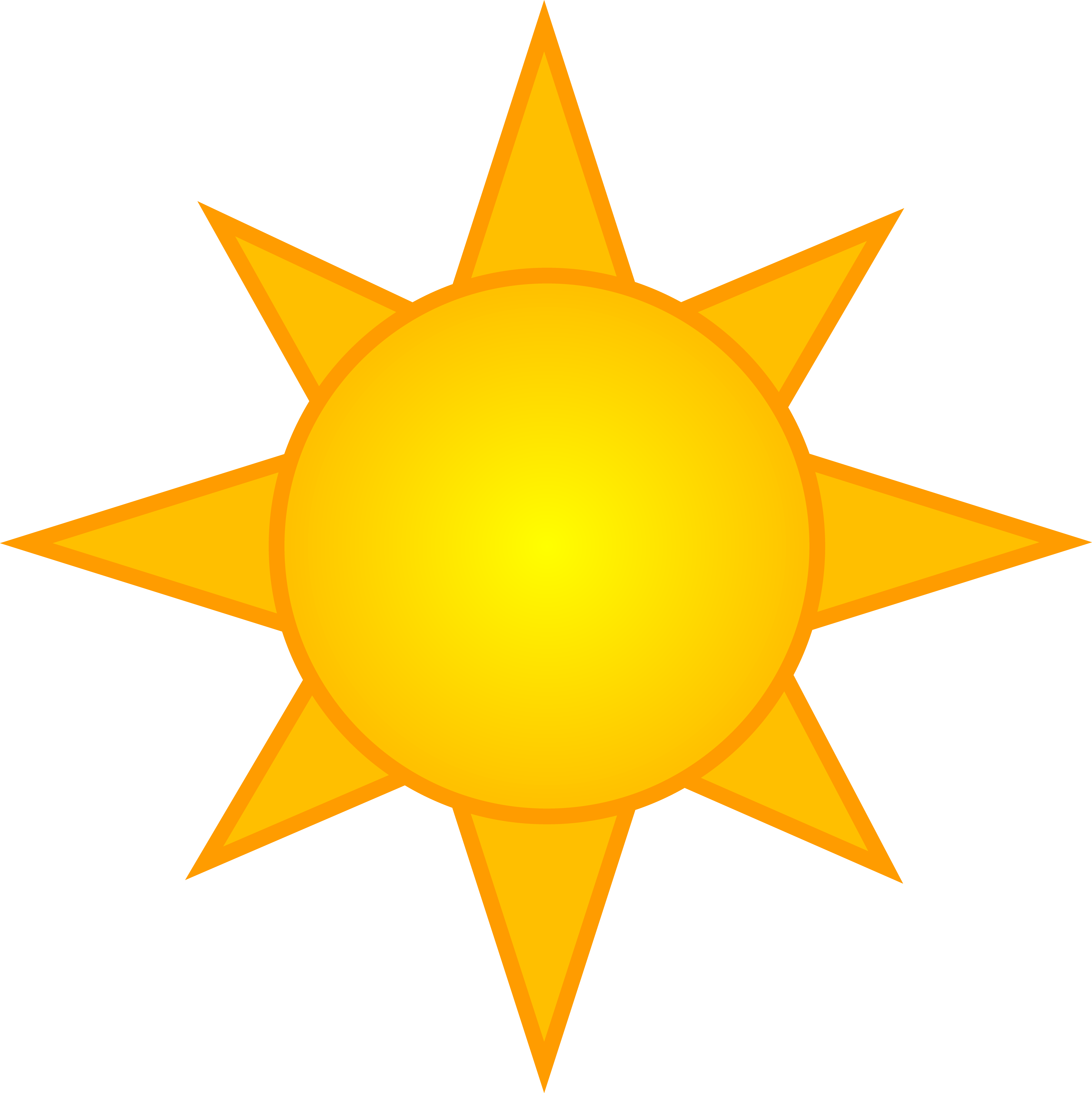 Yellow Sun Person Logo - Yellow Clipart - Clip Art Library