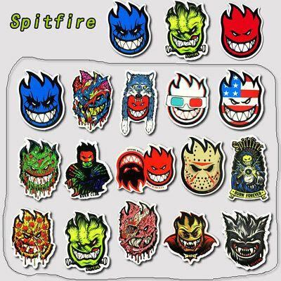 Spitfire Skull Logo - 18PCS. SPITFIRE SKATEBOARD Wheels Stickers sticker waterproof Decal