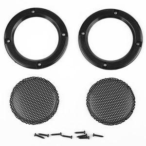 2 Black Circle S Logo - 2PCS 2''inch Black Circle Round Mesh Woofer Speaker Protective ...