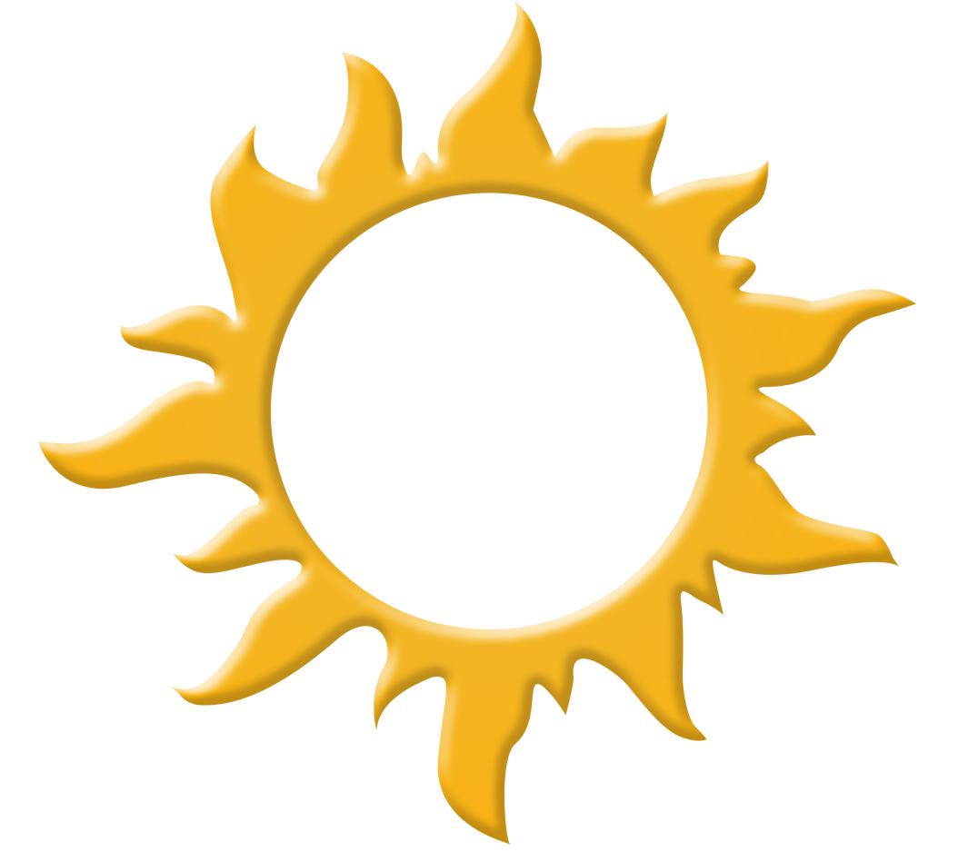 Yellow Sun Person Logo - Sun frame clip art free