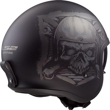 Spitfire Skull Logo - LS2 Spitfire Helmet - Skull Rider | MotoSport