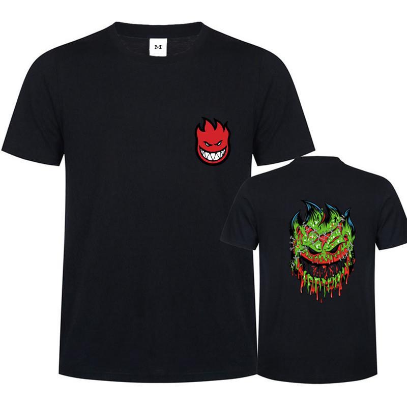 Spitfire Skull Logo - Youth Ripper Spitfire T Shirts Men Hip Hop Zombie Design Spitfire ...