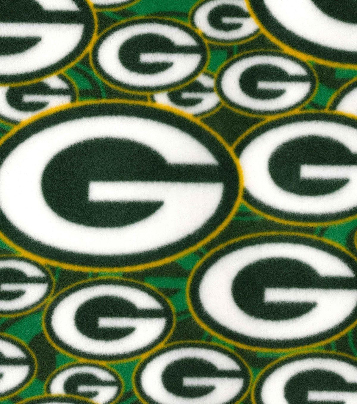 Green Bay Packers Logo - Green Bay Packers Fleece Fabric -Logo