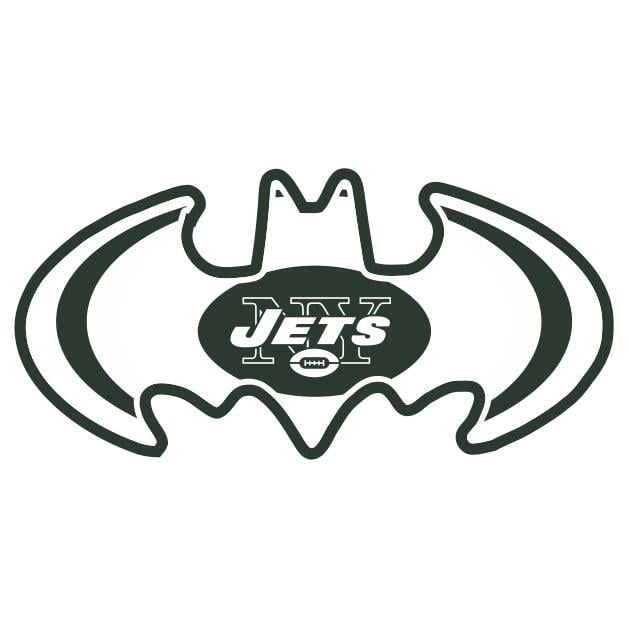 Jets Superman Logo - New York Jets Batman Logo iron on transfers - $2.00 :