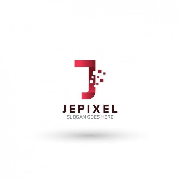 Pixel Logo - Pixel logo template Vector