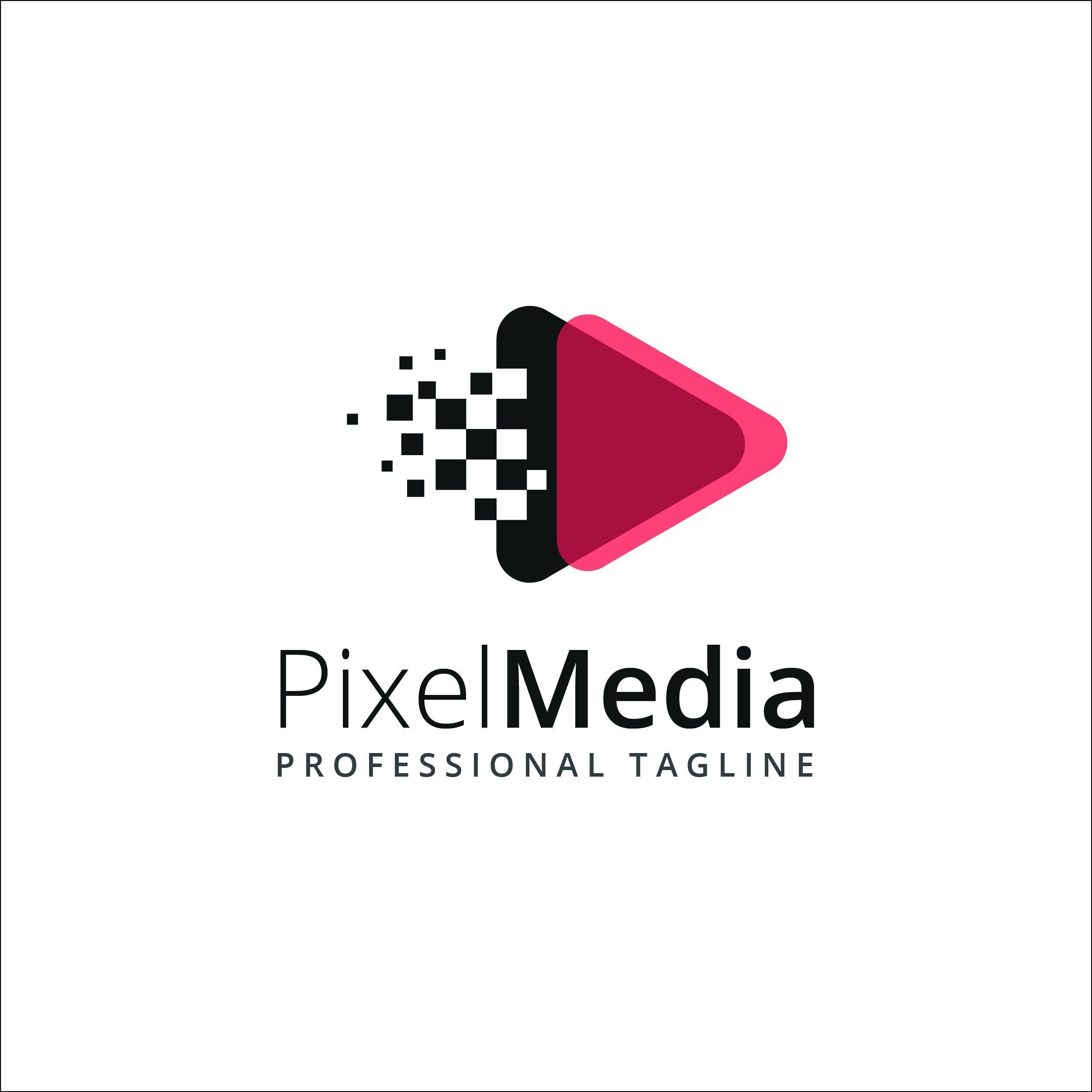 Pixel Logo - Pixel Media - Logo Template | Codester