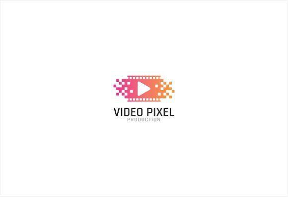 Pixel Logo - Video Pixel Logo Logo Templates Creative Market