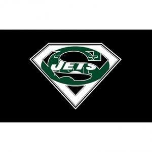 Jets Superman Logo - New York Jets Flag 3'x5' Superman