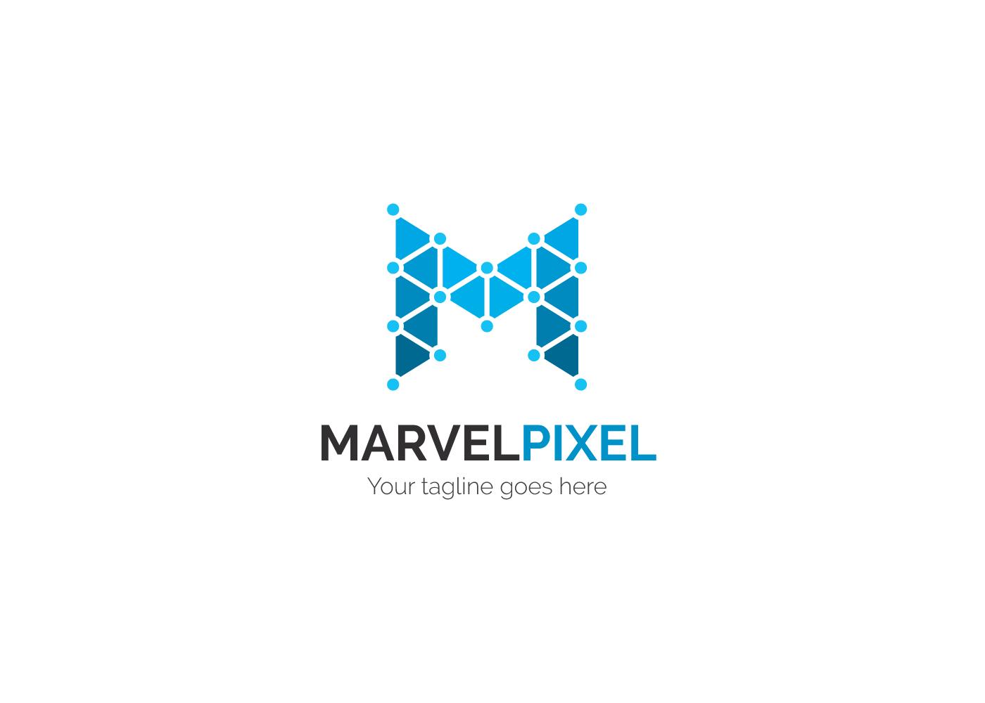 Pixel Logo - Marvel Pixel Logo - Graphics Mount