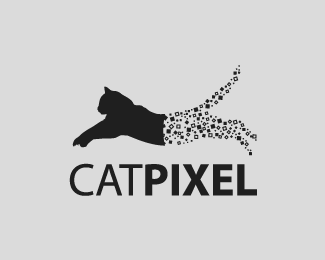 Pixel Logo - Cat pixel Designed