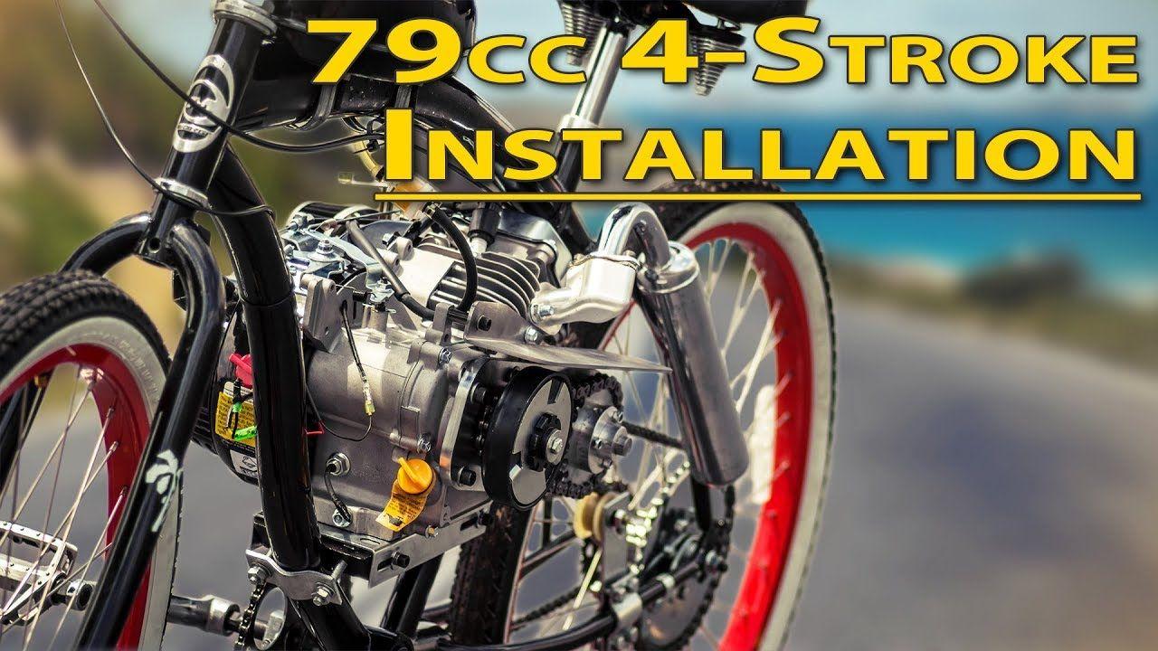 Flying Horse Motor Bike Logo - How To: Installation Guide 4 Stroke Bicycle Engine Kit