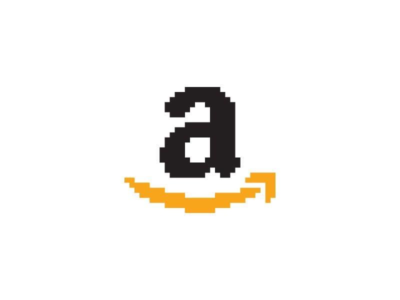 Pixel Logo - Amazon - Everyday Pixel Art Logo by Shalabh Singh | Dribbble | Dribbble