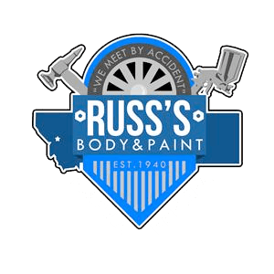 Automotive Painter Logo - Repair Process | Russ Body & Paint, Inc