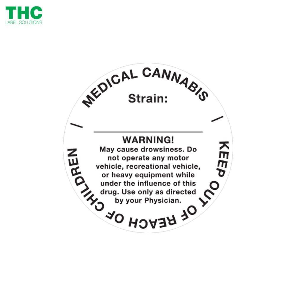 Generic Medical Logo - Generic Medical Cannabis Label Circle Design (1,000 Labels)