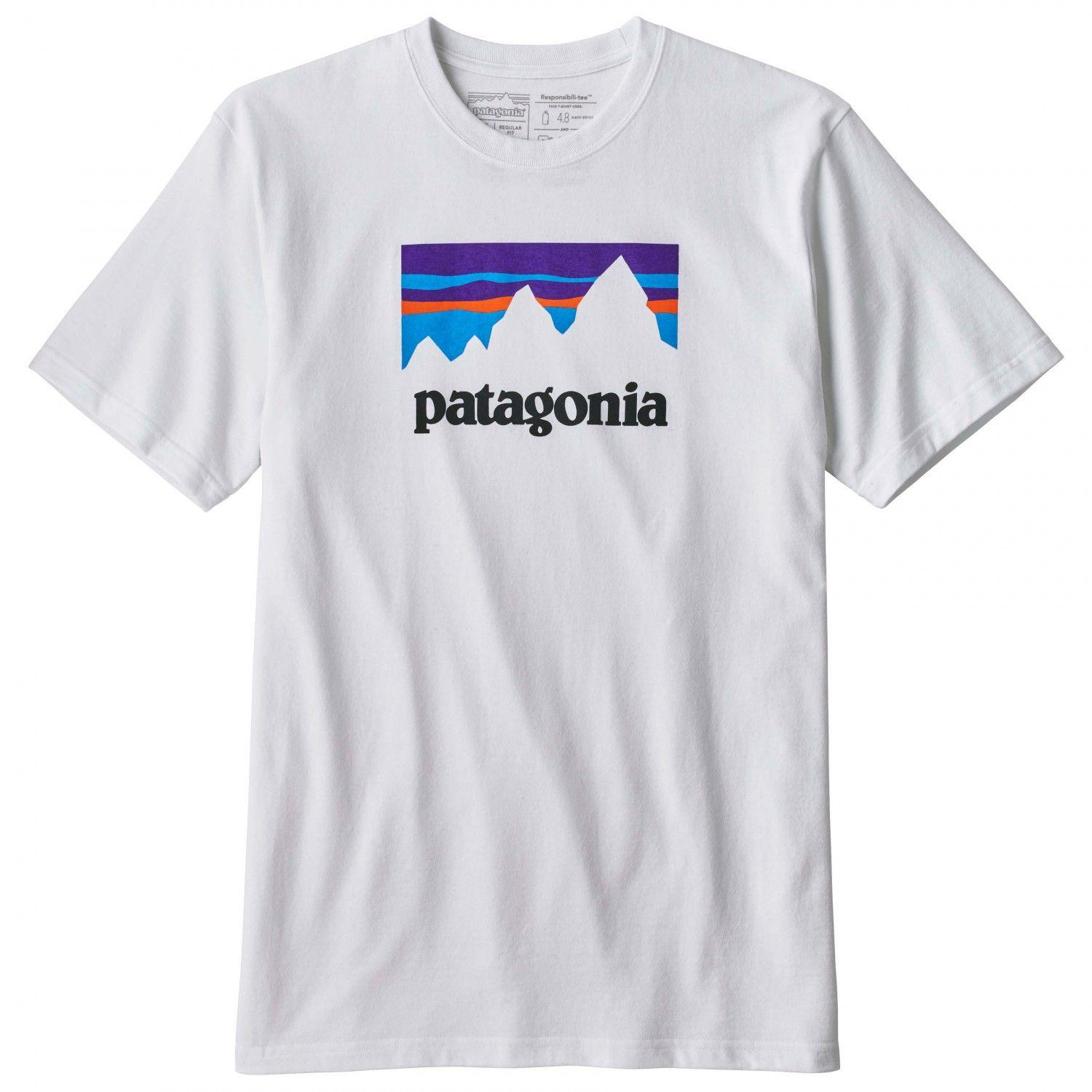 Patagonia Clothing Logo - Patagonia Shop Sticker Responsibili Tee Shirt Men's. Buy Online