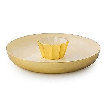 Marigold Artisans Logo - Amazon.com: Marigold Artisans Fluted Chip and Dip in Gold: Kitchen ...