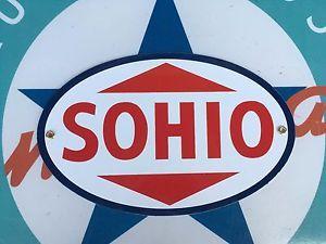 Standard Oil Company Logo - SOHIO OIL COMPANY OF OHIO porcelain coated 18 GAUGE steel